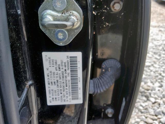 19UUB1F53FA010742 - 2015 ACURA TLX TECH BLACK photo 10