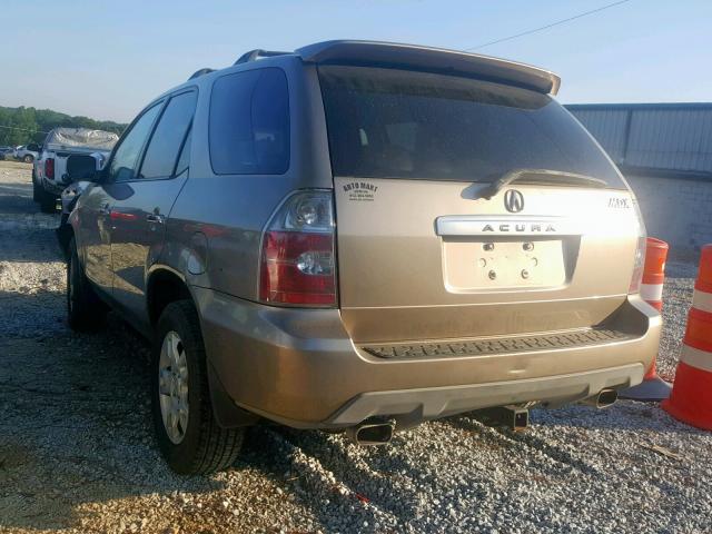 2HNYD18616H531583 - 2006 ACURA MDX TOURIN GOLD photo 3