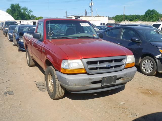 1FTYR10C1YTB29934 - 2000 FORD RANGER RED photo 1