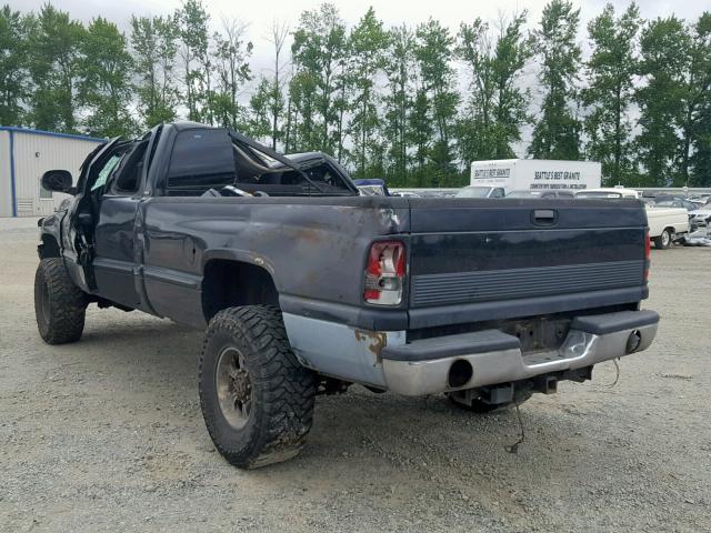 1B7KF2363XJ652683 - 1999 DODGE RAM 2500 BLACK photo 3