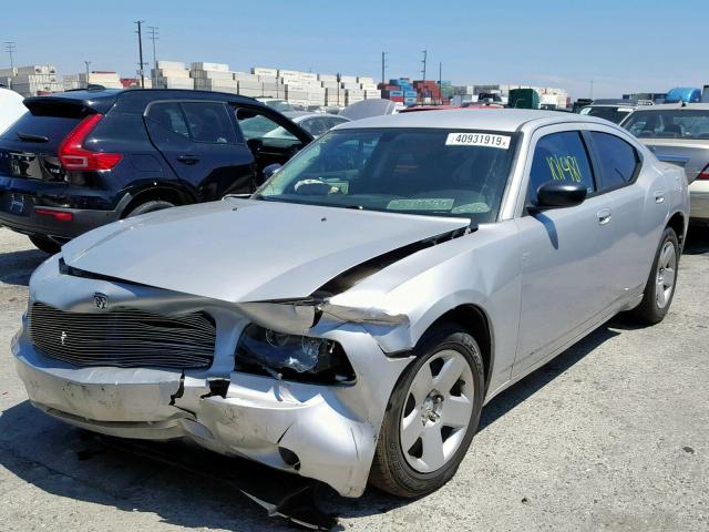 2B3KA43R68H183890 - 2008 DODGE CHARGER SILVER photo 2