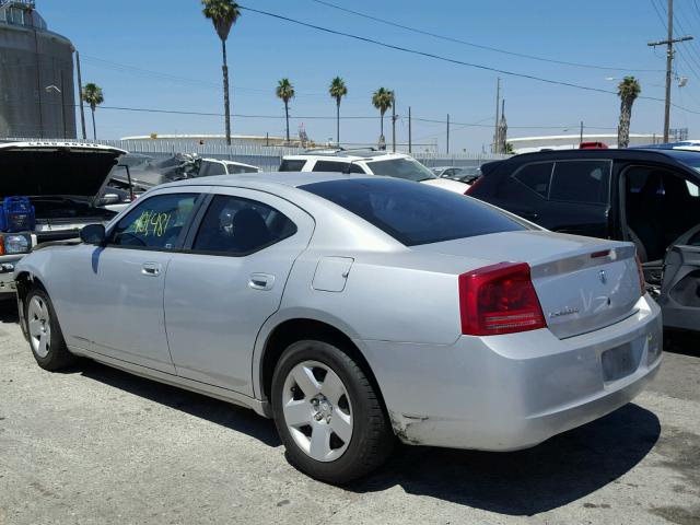 2B3KA43R68H183890 - 2008 DODGE CHARGER SILVER photo 3