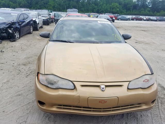 2G1WW12E459269471 - 2005 CHEVROLET MONTE CARL GOLD photo 9