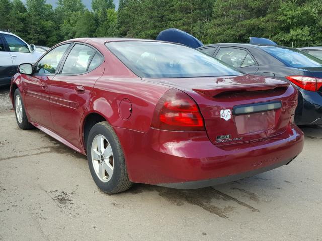 2G2WP552861176390 - 2006 PONTIAC GRAND PRIX RED photo 3