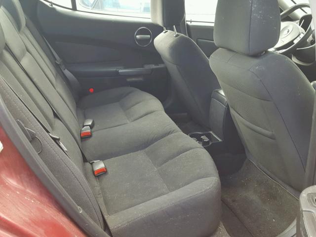 2G2WP552861176390 - 2006 PONTIAC GRAND PRIX RED photo 6