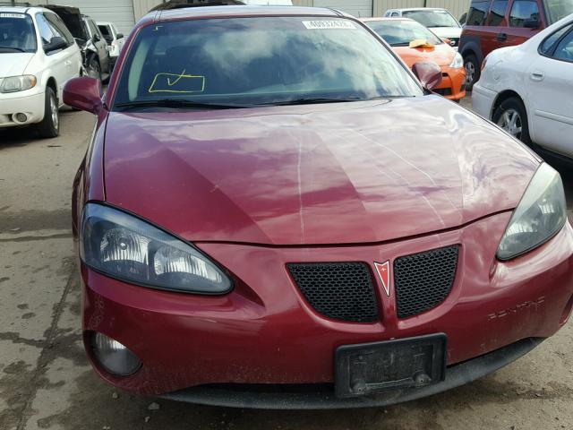 2G2WP552861176390 - 2006 PONTIAC GRAND PRIX RED photo 9