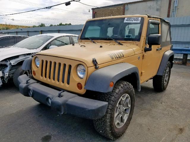 1C4AJWAG8DL632491 - 2013 JEEP WRANGLER S YELLOW photo 2