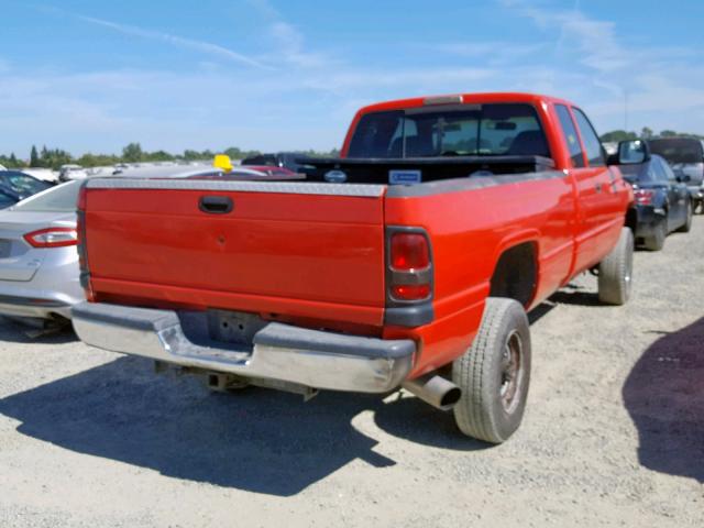 1B7KF2368XJ641985 - 1999 DODGE RAM 2500 RED photo 4