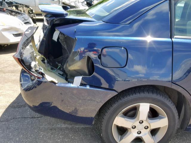 1G8AL55B97Z133892 - 2007 SATURN ION LEVEL BLUE photo 9