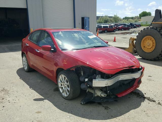 1C3CDFCH6DD135721 - 2013 DODGE DART LIMIT RED photo 1