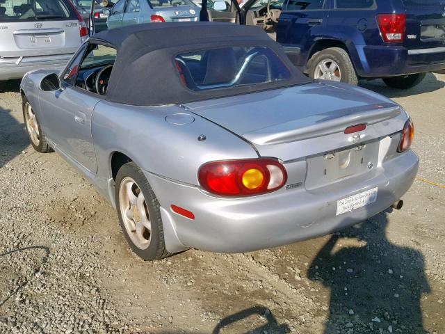 JM1NB3530X0121609 - 1999 MAZDA MX-5 MIATA SILVER photo 3