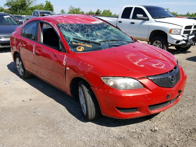 JM1BK12FX61450784 - 2006 MAZDA 3 I RED photo 1