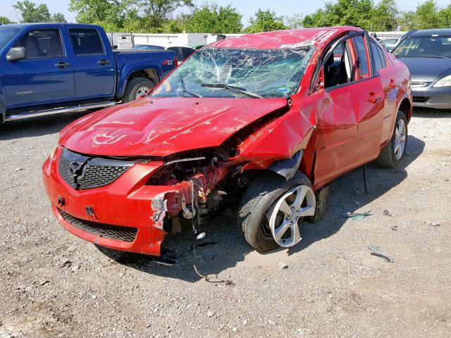 JM1BK12FX61450784 - 2006 MAZDA 3 I RED photo 2