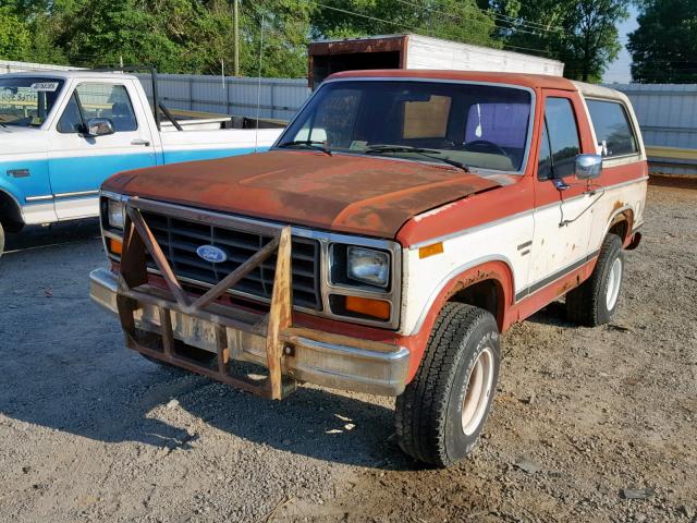 1FMDU15F1CLA02119 - 1982 FORD BRONCO U10 RED photo 2