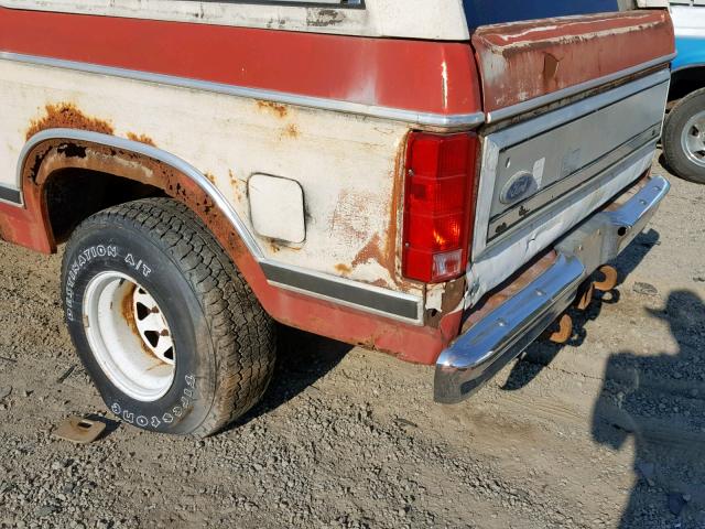 1FMDU15F1CLA02119 - 1982 FORD BRONCO U10 RED photo 9