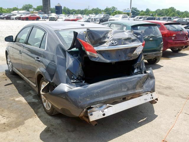 4T1BK3DB2BU418356 - 2011 TOYOTA AVALON BAS GRAY photo 3