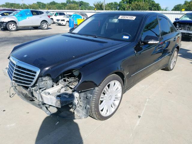 WDBUF72X58B285294 - 2008 MERCEDES-BENZ E 550 BLACK photo 2