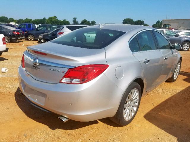 2G4GT5GV5D9246103 - 2013 BUICK REGAL PREM SILVER photo 4