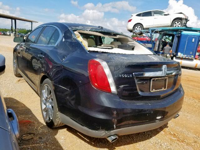 1LNHM93R99G630217 - 2009 LINCOLN MKS GRAY photo 3