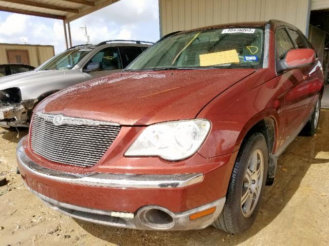 2A8GM68X07R256526 - 2007 CHRYSLER PACIFICA T MAROON photo 2