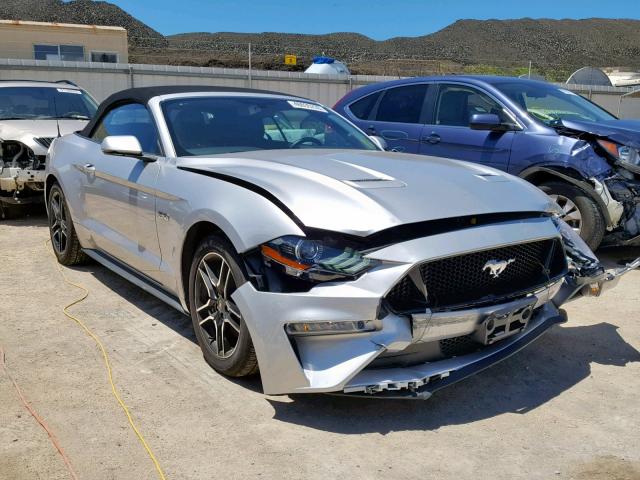 1FATP8FF0K5150172 - 2019 FORD MUSTANG GT SILVER photo 1