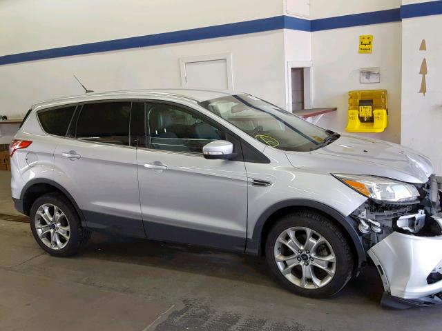 1FMCU9H9XDUD78362 - 2013 FORD ESCAPE SEL SILVER photo 10