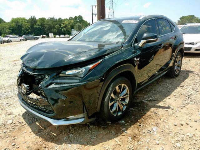 JTJYARBZ0H2077853 - 2017 LEXUS NX 200T BLACK photo 2