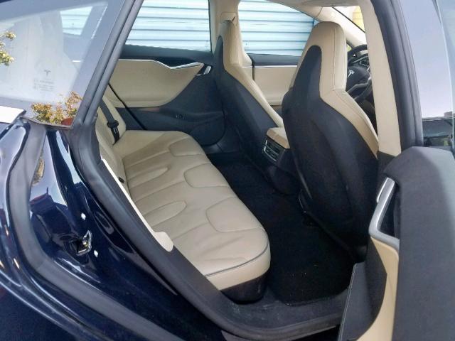 5YJSA1CN1DFP18344 - 2013 TESLA MODEL S BLUE photo 6