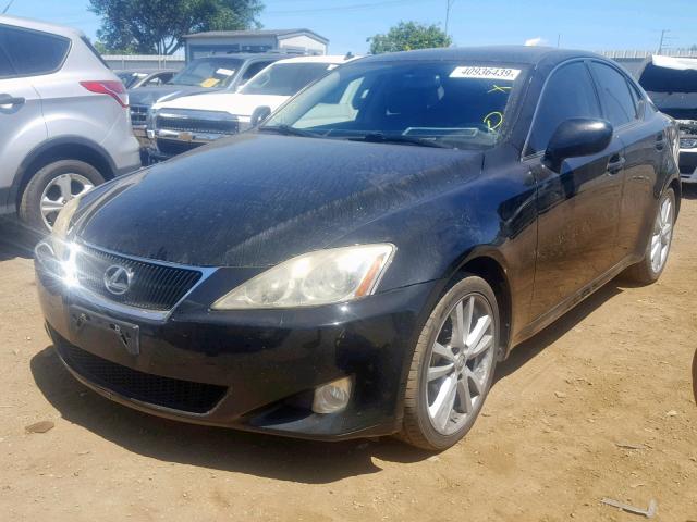 JTHBK262175032569 - 2007 LEXUS IS 250 BLACK photo 2