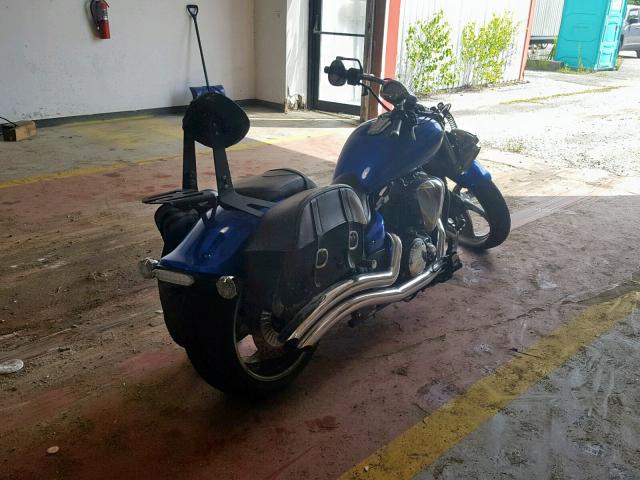 JYAVP33E2BA000617 - 2011 YAMAHA XVS1300 CU BLUE photo 4