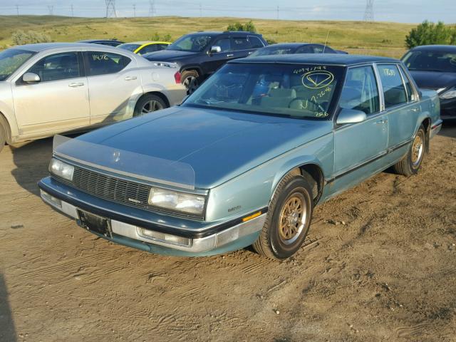 1G4HR5431HH531761 - 1987 BUICK LESABRE LI GREEN photo 2