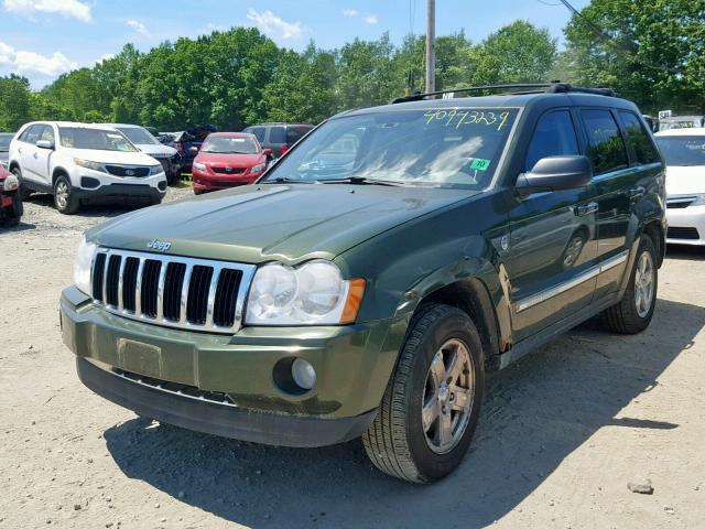 1J4HR58256C311968 - 2006 JEEP GRAND CHER GREEN photo 2