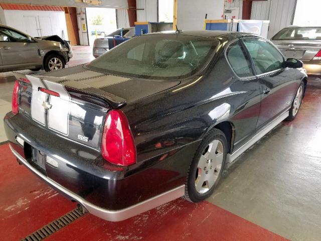 2G1WL16C479293080 - 2007 CHEVROLET MONTE CARL BLACK photo 4