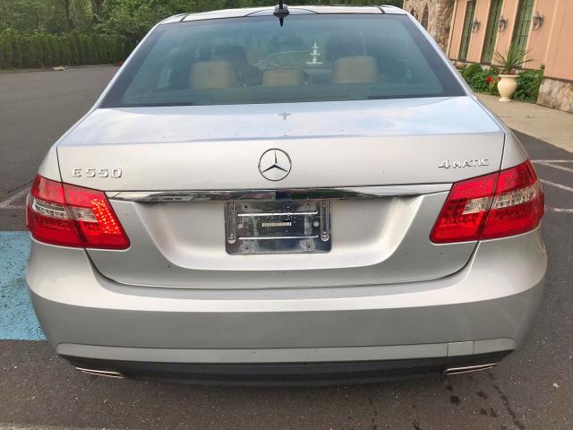 WDDHF9AB3BA405956 - 2011 MERCEDES-BENZ E 550 4MAT SILVER photo 6