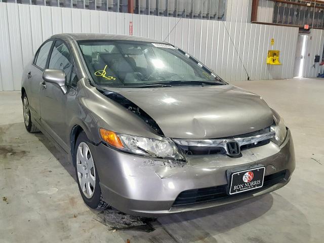 2HGFA16578H340514 - 2008 HONDA CIVIC LX GRAY photo 1