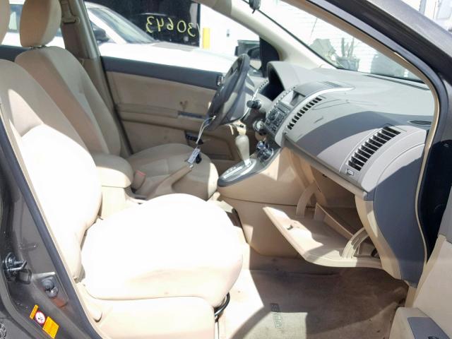 3N1AB61E89L619816 - 2009 NISSAN SENTRA 2.0 GRAY photo 5