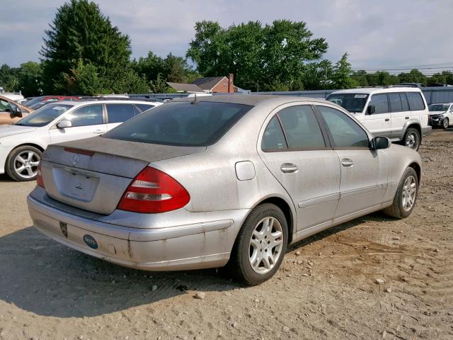 WDBUF65J63A304452 - 2003 MERCEDES-BENZ E 320 SILVER photo 4