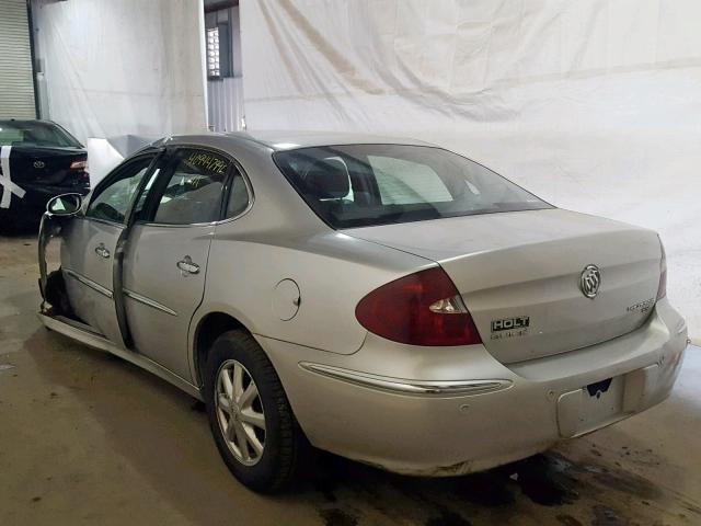 2G4WD532951337105 - 2005 BUICK LACROSSE C SILVER photo 3