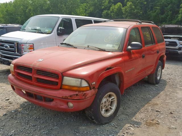 1B4HS28Y5WF180405 - 1998 DODGE DURANGO RED photo 2