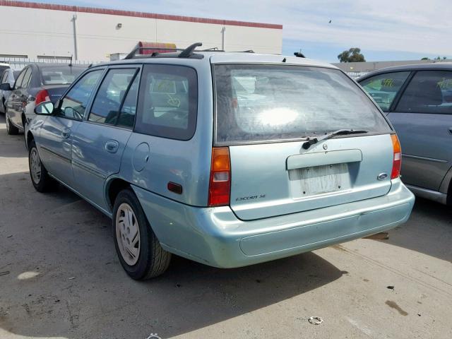 3FAFP15P6WR243232 - 1998 FORD ESCORT SE BLUE photo 3