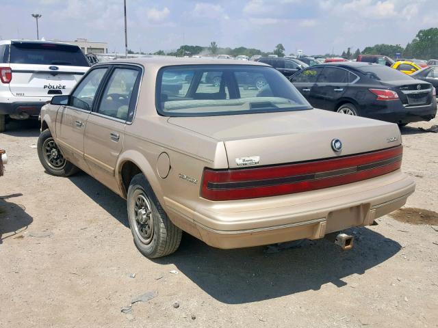 1G4AG54N2P6410806 - 1993 BUICK CENTURY SP GOLD photo 3