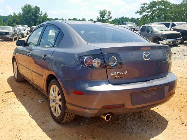 JM1BK12F671618597 - 2007 MAZDA 3 I GRAY photo 3