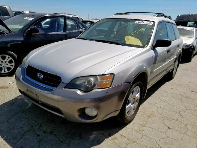 4S4BP61C657385493 - 2005 SUBARU LEGACY OUT SILVER photo 2