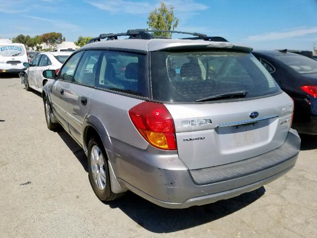 4S4BP61C657385493 - 2005 SUBARU LEGACY OUT SILVER photo 3