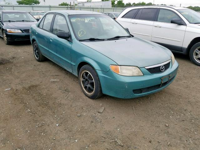 JM1BJ222410433435 - 2001 MAZDA PROTEGE DX GREEN photo 1