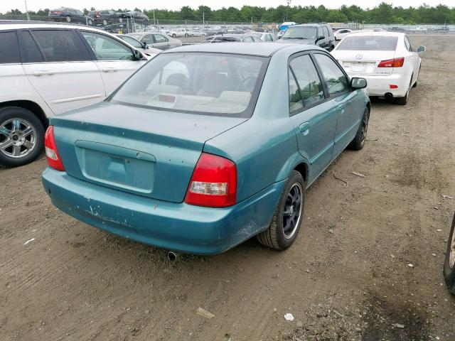 JM1BJ222410433435 - 2001 MAZDA PROTEGE DX GREEN photo 4