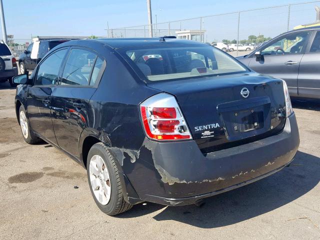 3N1AB61EX8L711900 - 2008 NISSAN SENTRA 2.0 BLACK photo 3