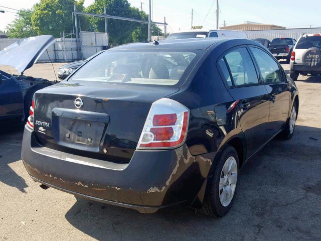 3N1AB61EX8L711900 - 2008 NISSAN SENTRA 2.0 BLACK photo 4