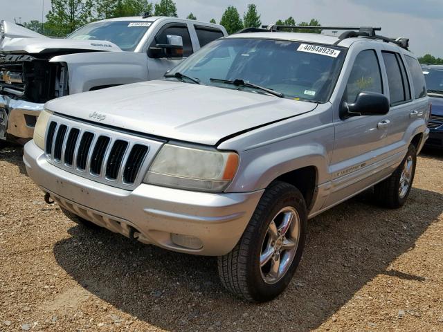 1J8GW58N12C282184 - 2002 JEEP GRAND CHER GRAY photo 2