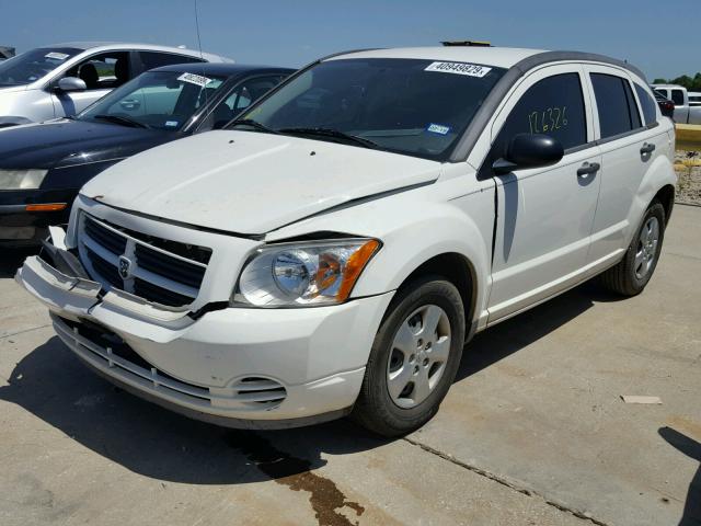 1B3CB2HA3AD574538 - 2010 DODGE CALIBER SE WHITE photo 2